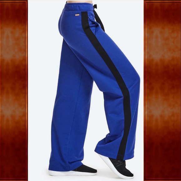 NEW size Large (12) Alala Blue stripe sweatpants - Picture 1 of 11